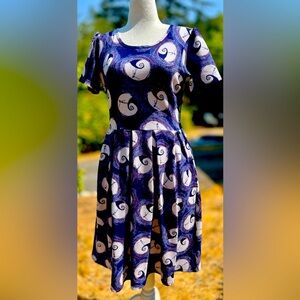 Lularoe Nightmare Before Christmas Dress Size L